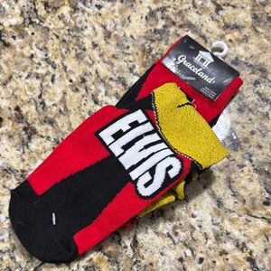 Grace Casual Socks Red and Black with Bold Design
